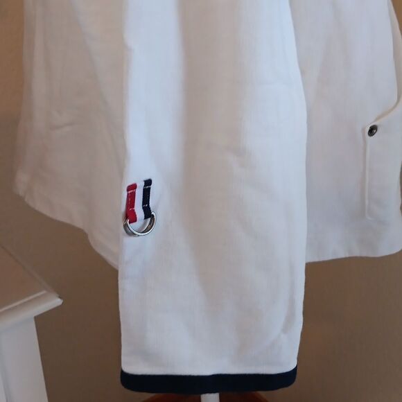 Norton Studio White Nautical Hooded  Sweatshirt - Picture 8 of 11